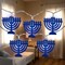 Northlight Menorah Hanukkah Light Set - Clear LED - 5' Clear Wire - 10ct